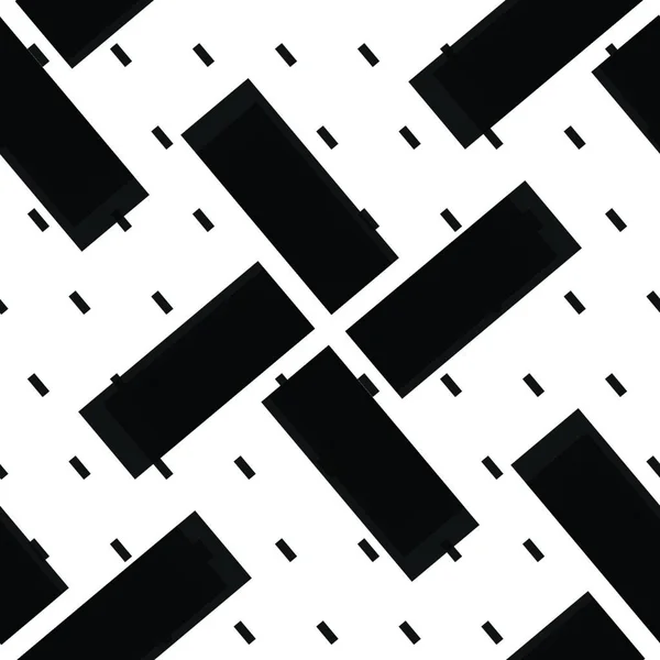 Naadloze Zwart Wit Abstract Concentrische Vormen Textuur Achtergrond Vector Patroon — Stockvector