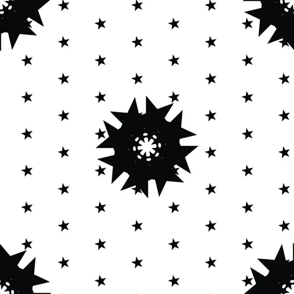 Бесшовные Черно Белые Абстрактные Концентрические Фигуры Текстурный Фон Векторного Рисунка — стоковый вектор
