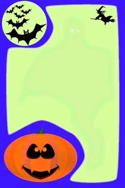 Ein Textfertiges Halloween Plakat — Stockvektor