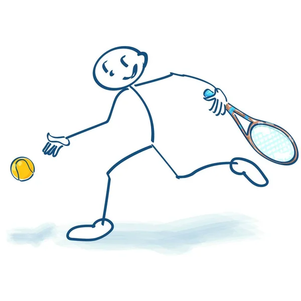 Pieza Ping Pong Raqueta Tenis — Vector de stock