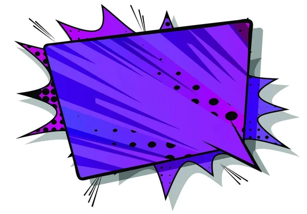 Vektor Illustriert Retro Comic Hintergrund Mit Großen Bunten Sprechblase Isoliert — Stockvektor