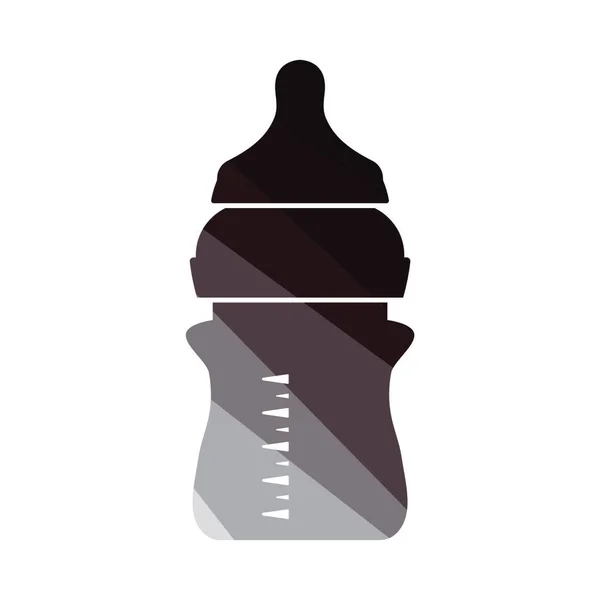 Іконка Дитячої Пляшки Дизайн Плоских Кольорів Сходів Векторна Ілюстрація — стоковий вектор