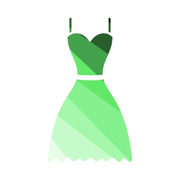 Dress Icon Плоская Цветовая Лестница Векторная Миграция — стоковый вектор