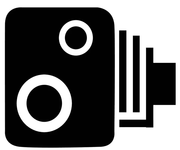 Una Fotocamera Tradizionale Eccesso Velocità Rovina Tutti Gli Automobilisti — Vettoriale Stock