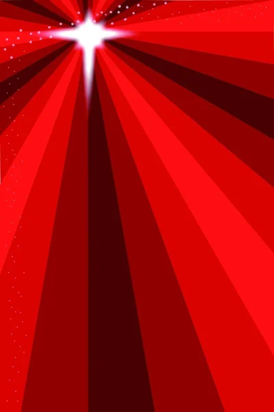 ベスレヘムの星の赤い背景 — ストックベクタ
