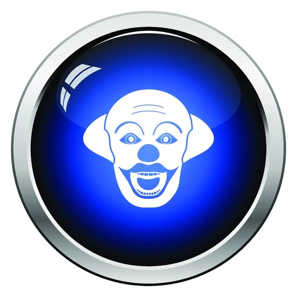 Знак Лица Клоуна Вечеринке Гениальный Дизайн Кнопок Векторная Иллюстрация — стоковый вектор