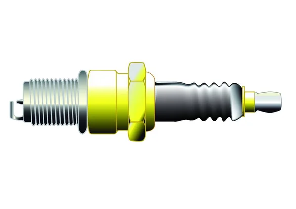 Eine Neue Kfz Zündkerze — Stockvektor
