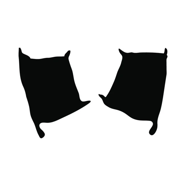 欧洲Teal脚印 黑色轮廓设计 病媒图解 — 图库矢量图片