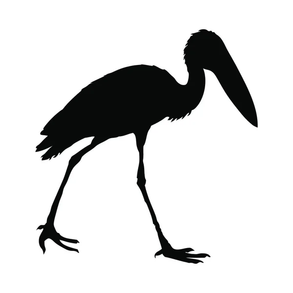 Silhouette Oiseau Illustration Vectorielle — Image vectorielle