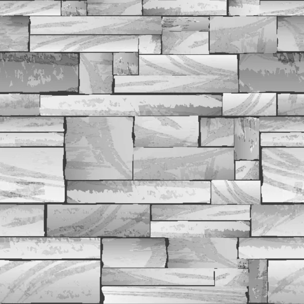 Naadloze Stenen Muur Volledige Vector Textuur Achtergrond — Stockvector