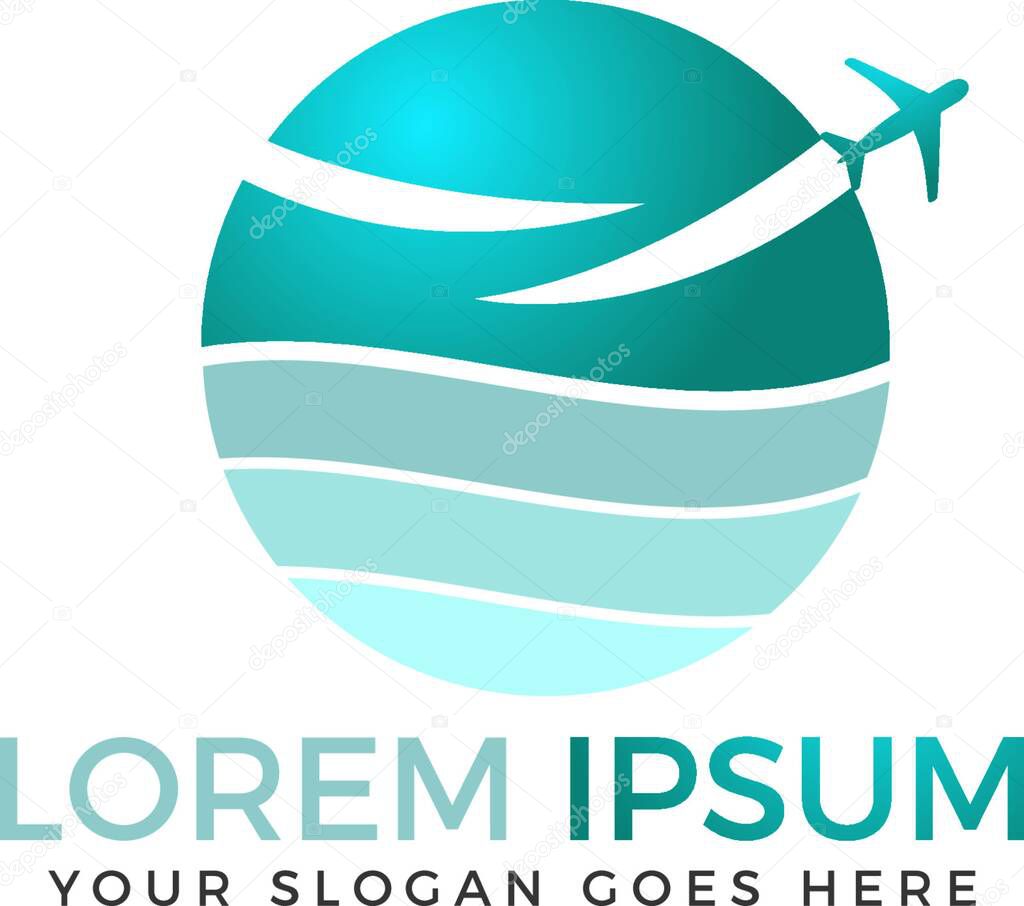 Travel agencies and aviation companies logo design.