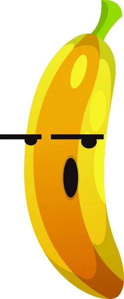 Banán Nem Hangulat Illusztráció Vektor Fehér Háttér — Stock Vector