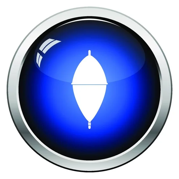 Ikona Pływaka Błyszczący Wzór Guzika Ilustracja Wektora — Wektor stockowy