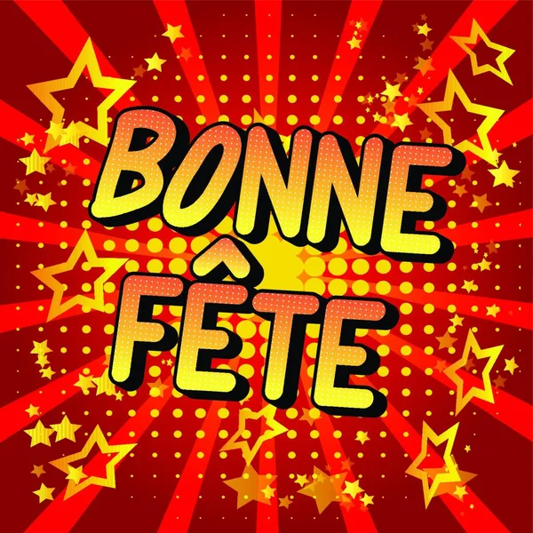 Bonne Fête Bonne Fête Français Bon Anniversaire Canada Vectorielle Mots — Image vectorielle