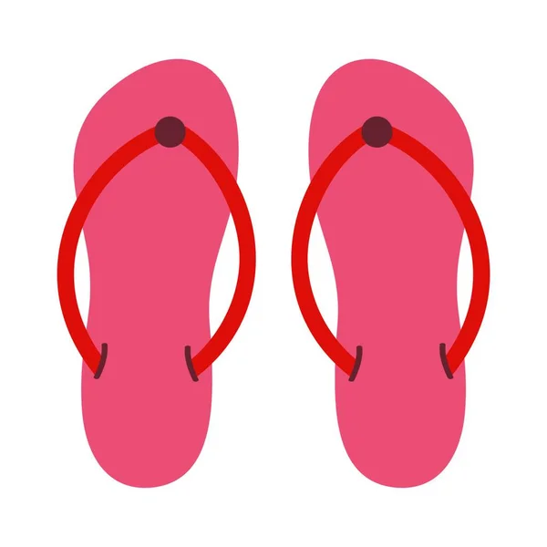 Spa Slippers Icon Design Cor Plana Ilustração Vetorial — Vetor de Stock