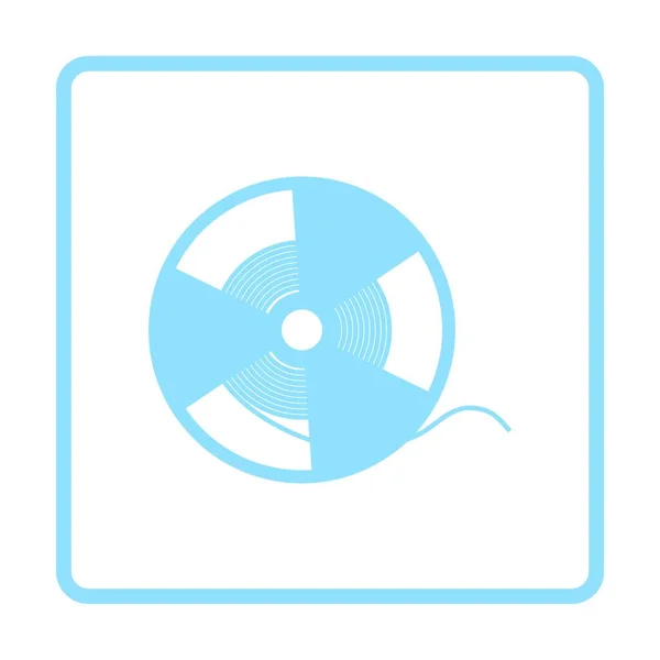 Spulband Symbol Blaues Rahmendesign Vektorillustration — Stockvektor