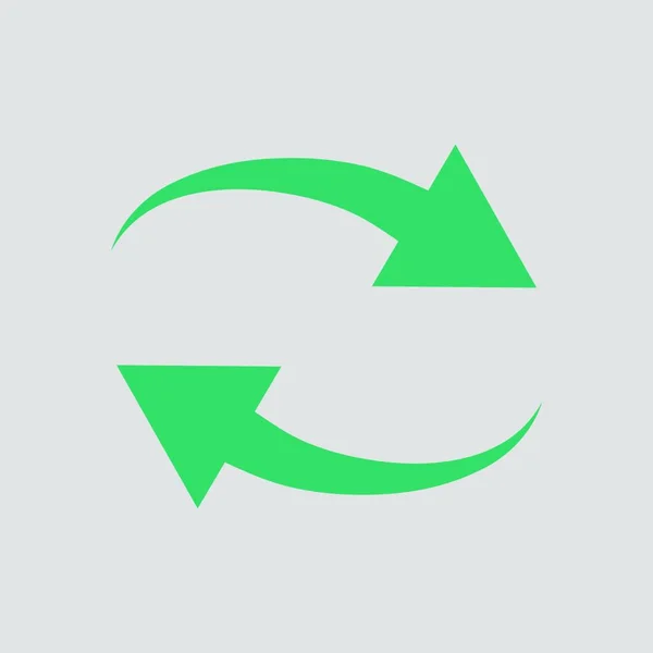 Ikon För Interaktion Grön Grå Bakgrund Vektor Illustration — Stock vektor