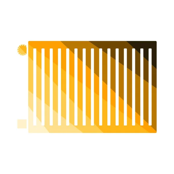 Icono Del Radiador Diseño Escalera Color Plana Ilustración Vectorial — Vector de stock