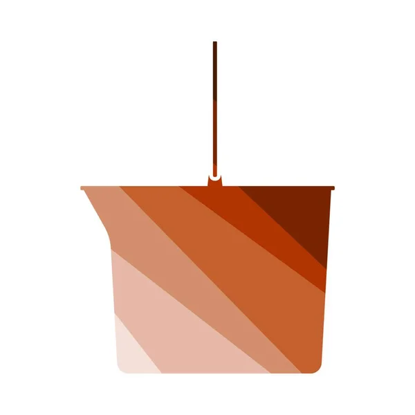 Піктограма Відра Дизайн Плоских Кольорів Сходів Векторна Ілюстрація — стоковий вектор
