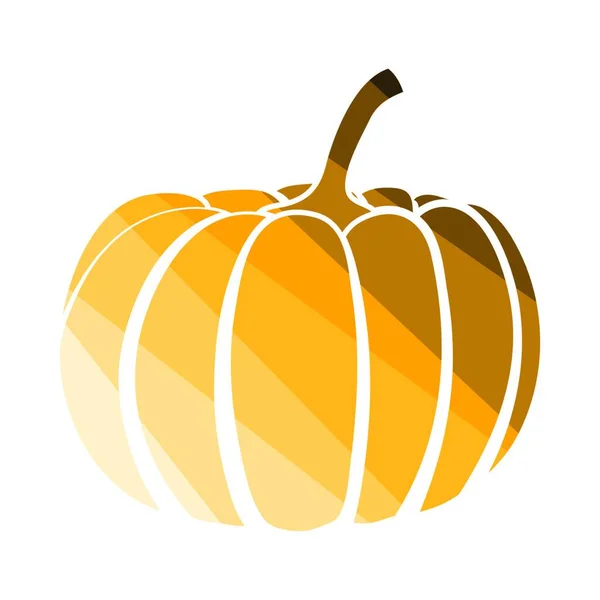 Pumpkin Icon Flat Color Ladder Design Vector Illustration — Stock Vector