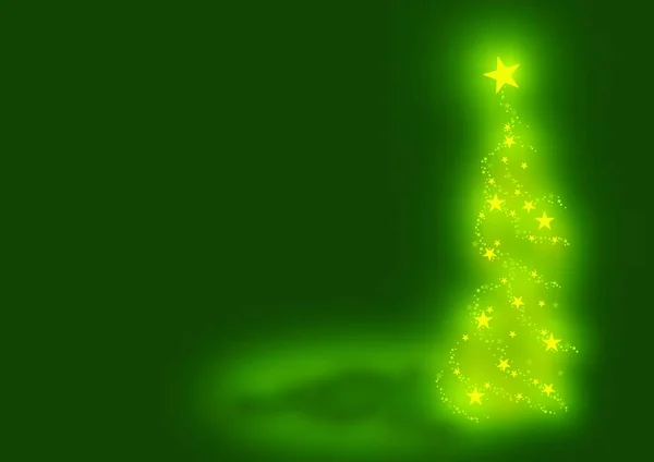 Albero Natale Astratto Verde Illustrazione Astratta Colori Vettore — Vettoriale Stock