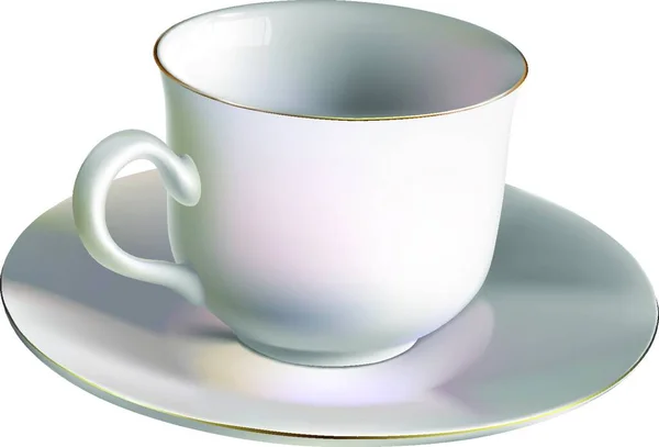 Une Tasse Café Vide Illustration Vectorielle — Image vectorielle