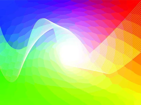 Abstract Background Waves Colorful Background — 스톡 벡터