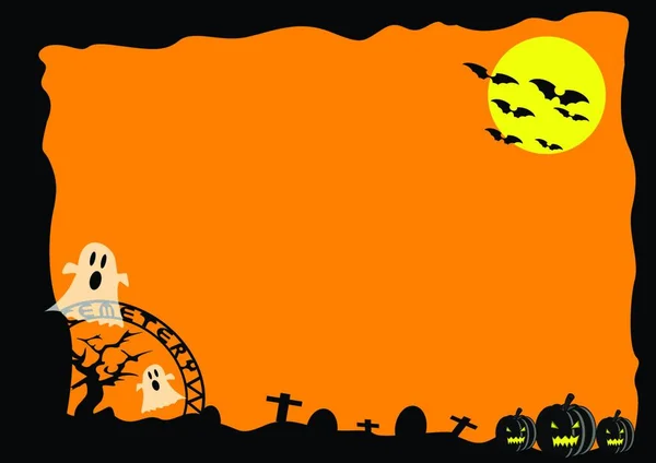 Halloween Pozadí Obraz Umění — Stockový vektor