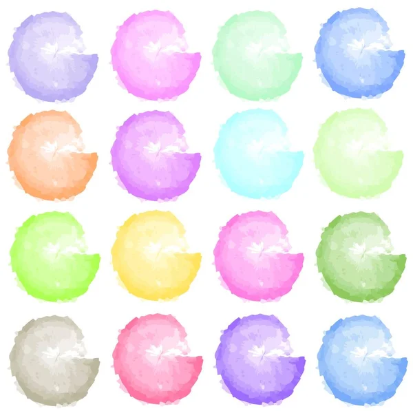 Blobs Colorés Graphiques Vectoriels Isolés — Image vectorielle