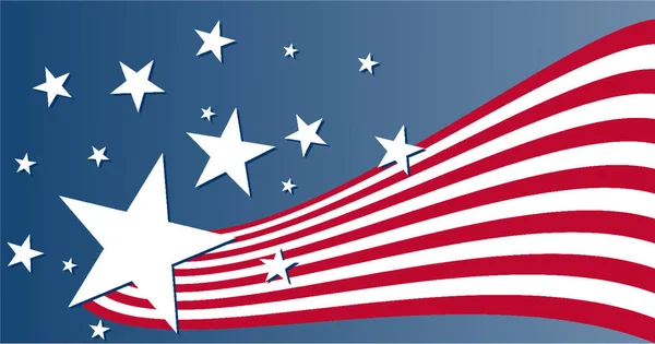 Vettore Variazione Bandiera Usa — Vettoriale Stock