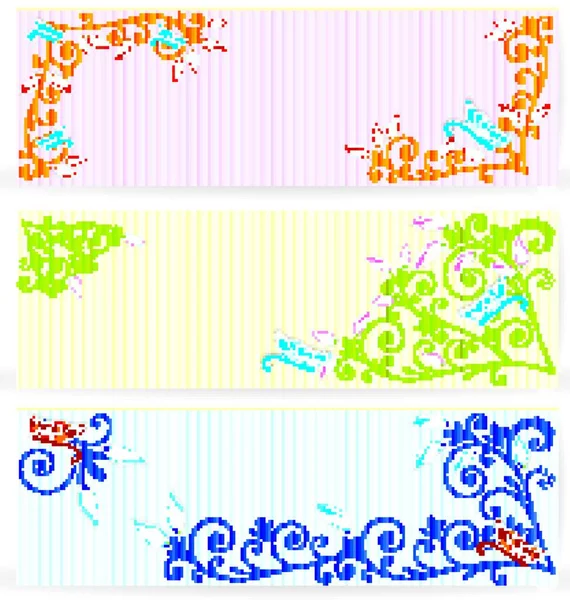 Vector Illustration Blue Butterflies Cut Out Paper Floral Spiral Textured — Stock Vector