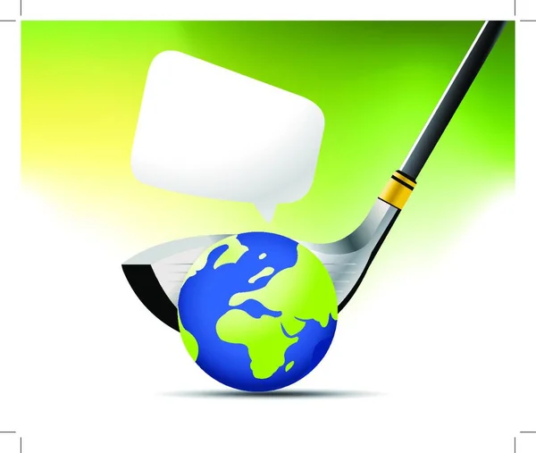 Golf Sport Concept Illustratie — Stockvector