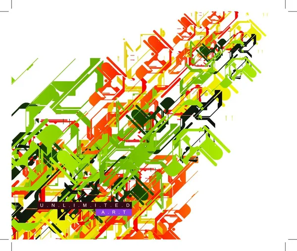 Färgglada Och Eleganta Abstrakt Bakgrund — Stock vektor