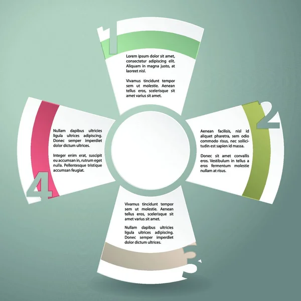 Infografischer Hintergrund Mit Kühl Abgestuften Etiketten Und Optionen — Stockvektor