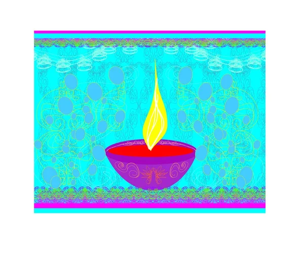 Abstracto Diwali Celebración Fondo Vector Ilustración — Archivo Imágenes Vectoriales