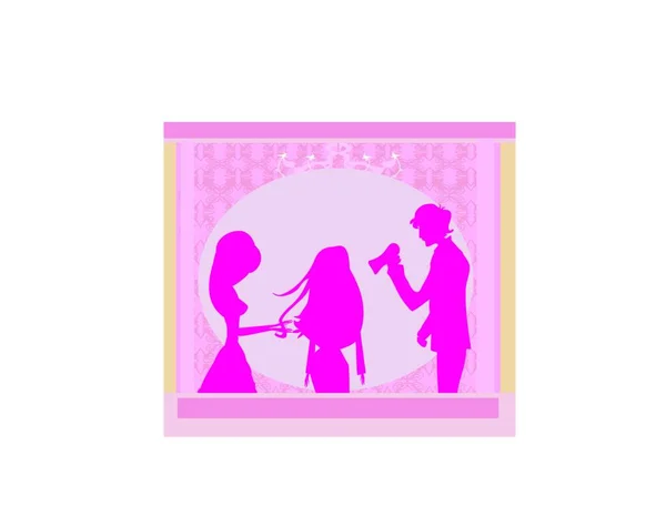 Illustration Vectorielle Couple Femmes — Image vectorielle