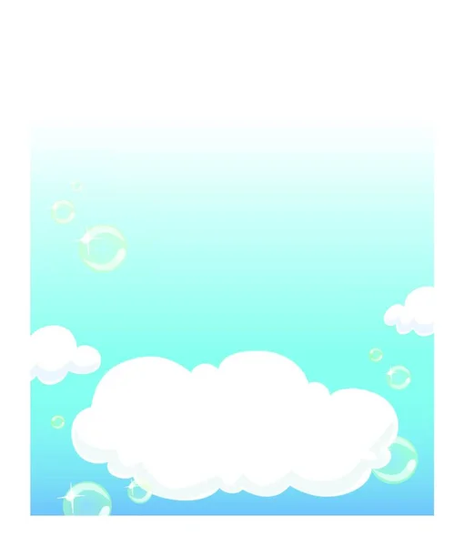 Nuages Dans Ciel Bleu — Image vectorielle