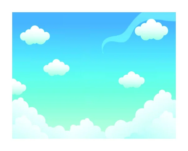 Nubes Cielo Azul — Vector de stock