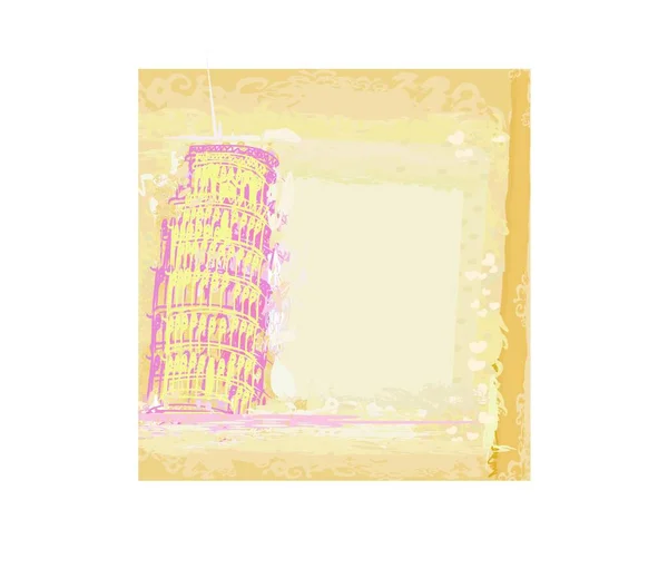 Vektor Pisa Turm Hintergrund — Stockvektor
