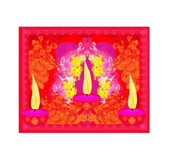 Abstrait Diwali Célébration Fond Illustration Vectorielle — Image vectorielle