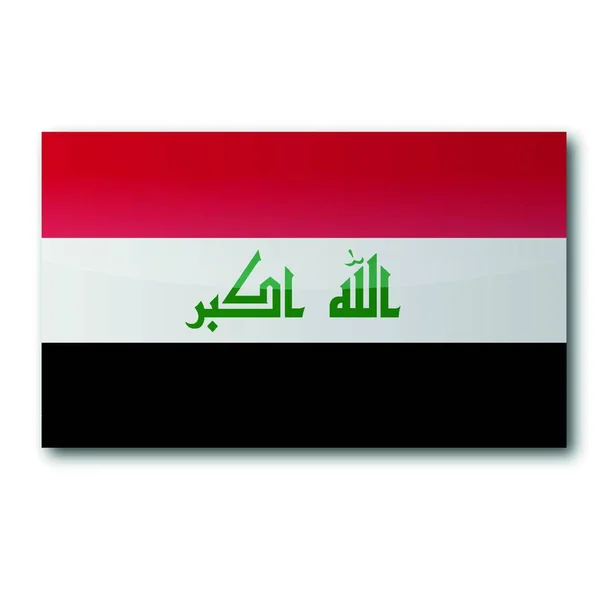 Drapeau Iraq Illustration Vectorielle — Image vectorielle