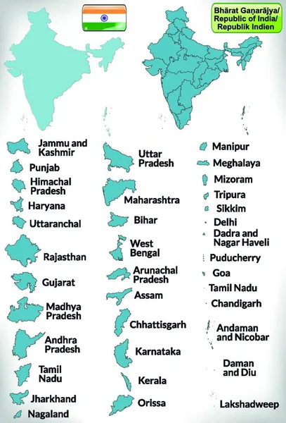 India Asia Como Mapa Fronteras Con Fronteras Azul Atractivo Diseño — Archivo Imágenes Vectoriales