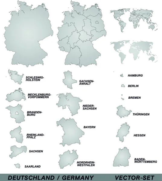 Alemania Europa Como Mapa Fronteras Con Bordes Púrpura Diseño Atractivo — Vector de stock