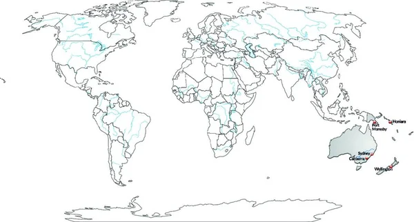 Carte Peut Être Utilisée Immédiatement Est Optimisée Pour Impression Application — Image vectorielle