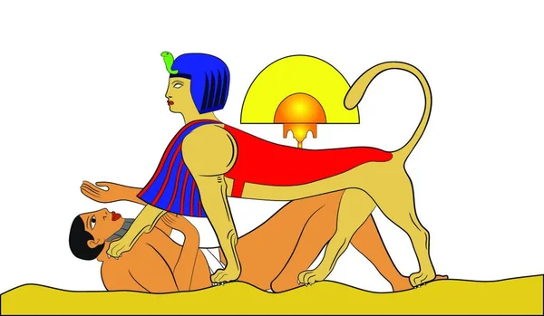 Esfinge Adivinhador Falha Ilustrações Vetoriais Das Criaturas Míticas Antigo Egito —  Vetores de Stock