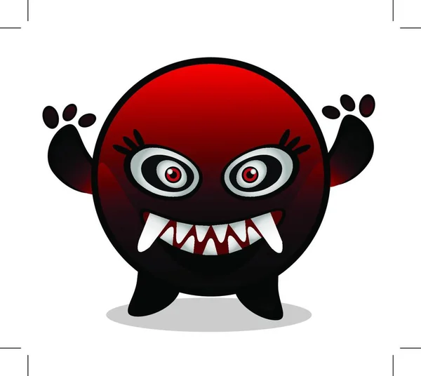 Illustration Monstre Personnage Dessin Animé — Image vectorielle