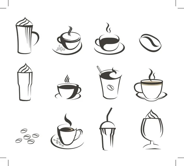 Kaffe Vektor Platt Ikon Vektor Illustration — Stock vektor