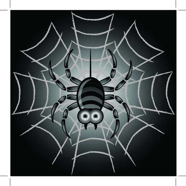 Telaraña Insecto Trampa — Vector de stock