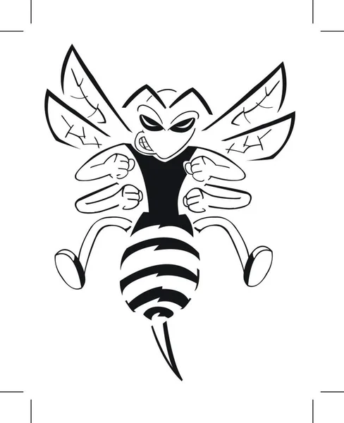 Doğadaki Böceğin Yakın Görüntüsü — Stok Vektör