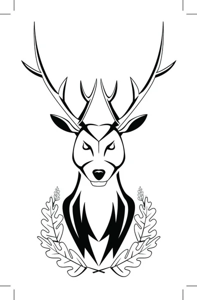 Deer Wild Animal Fauna — Stock Vector